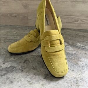Newport News real Suede lime green Loafers